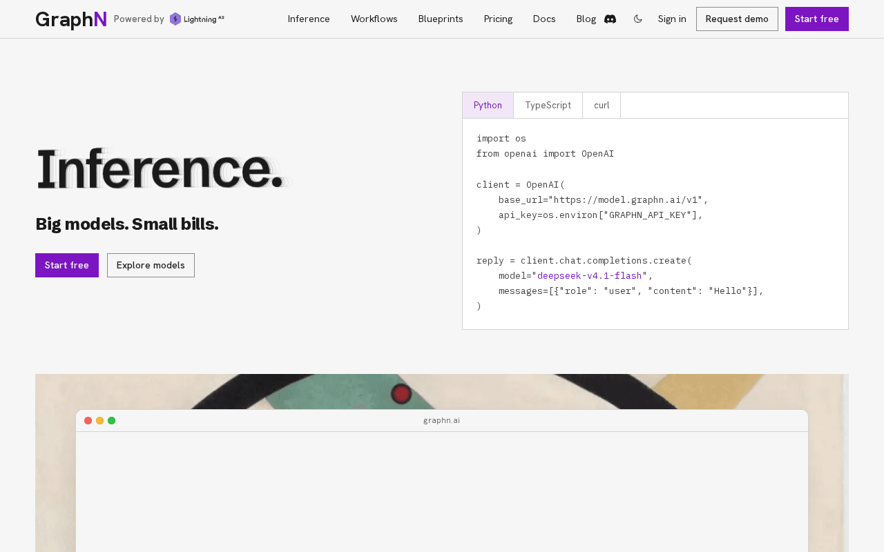 Screenshot of graphn.ai