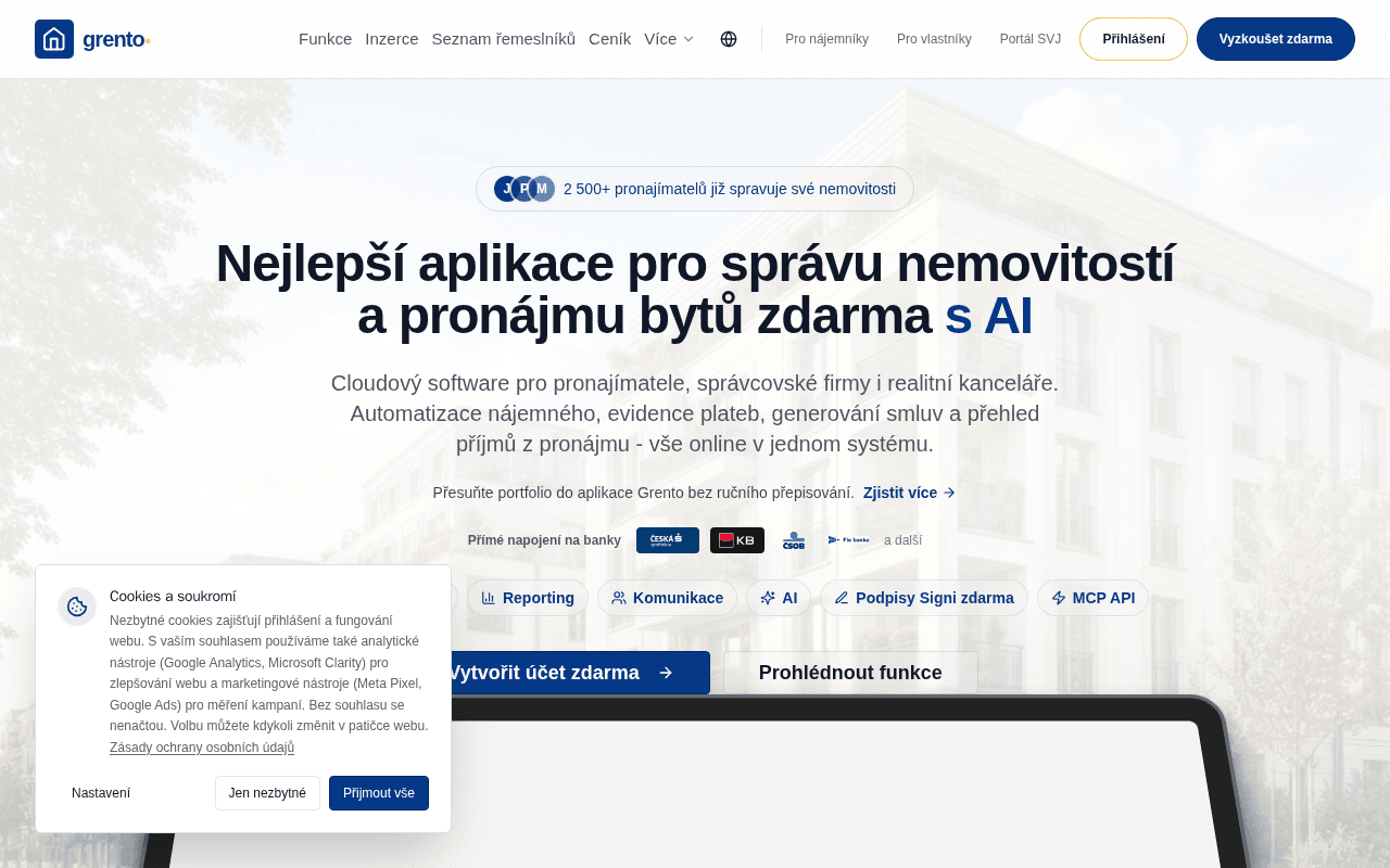 Screenshot of grento.ai