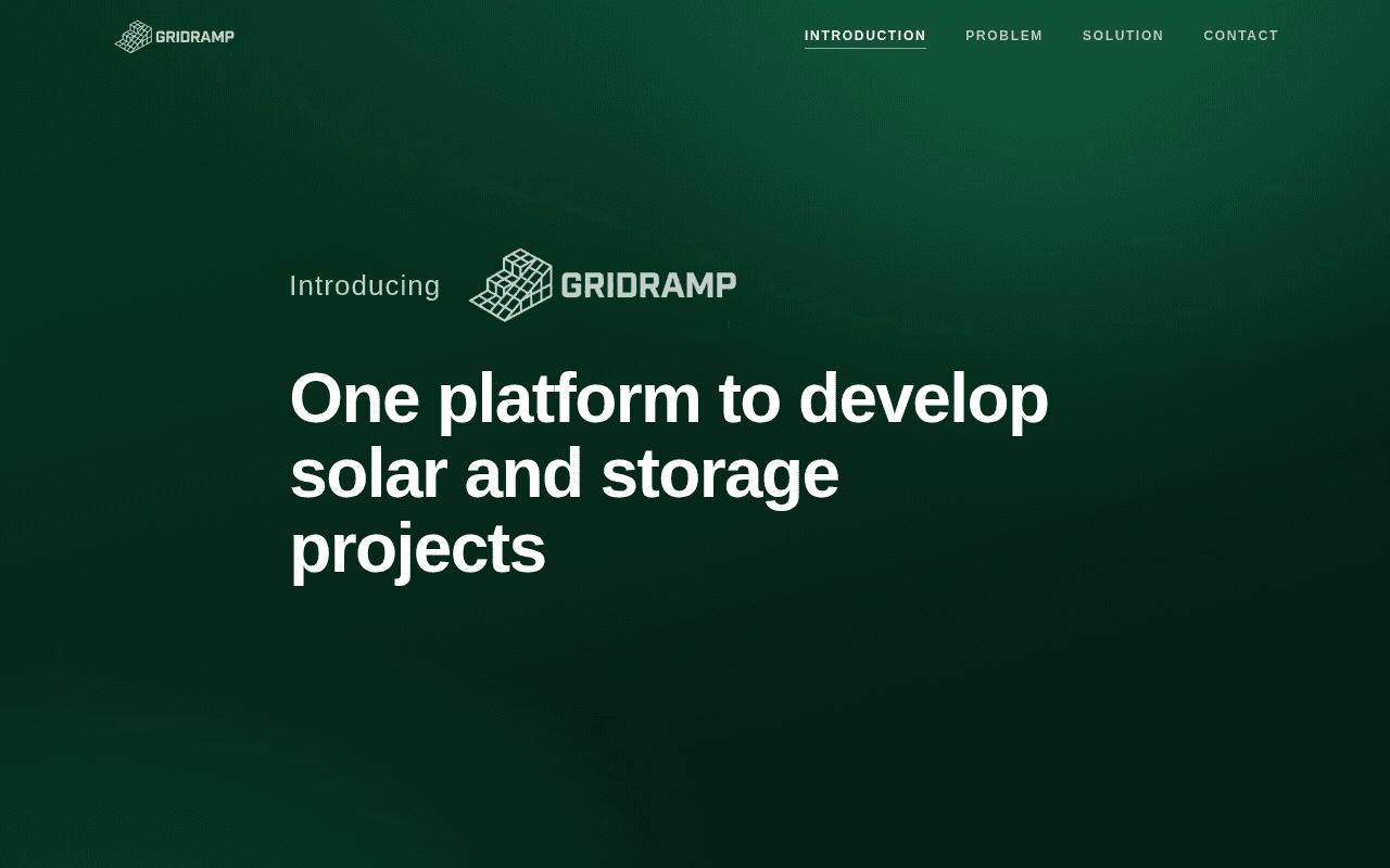 Screenshot of gridramp.ai