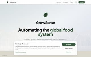 Screenshot of growsense.ai