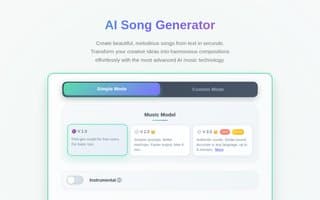 Screenshot of gsong.ai