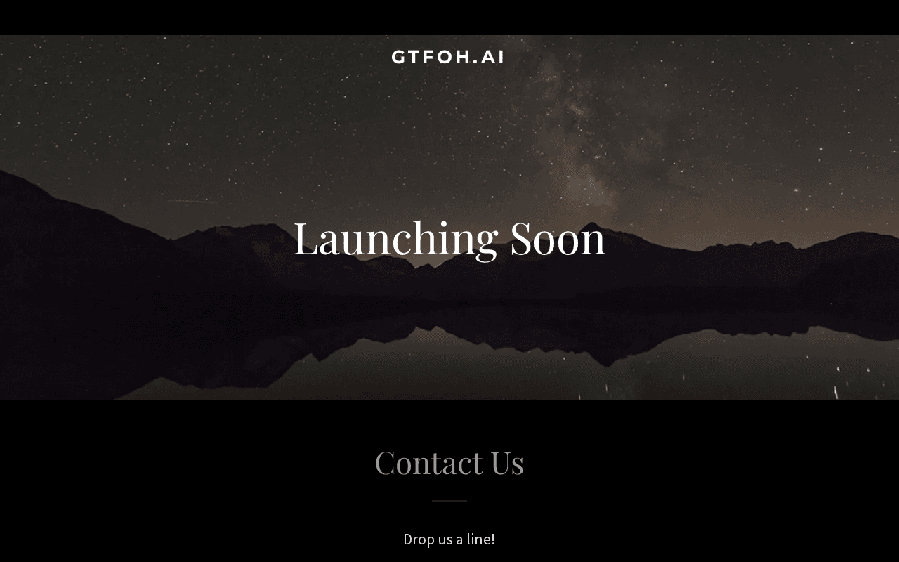 Screenshot of gtfoh.ai