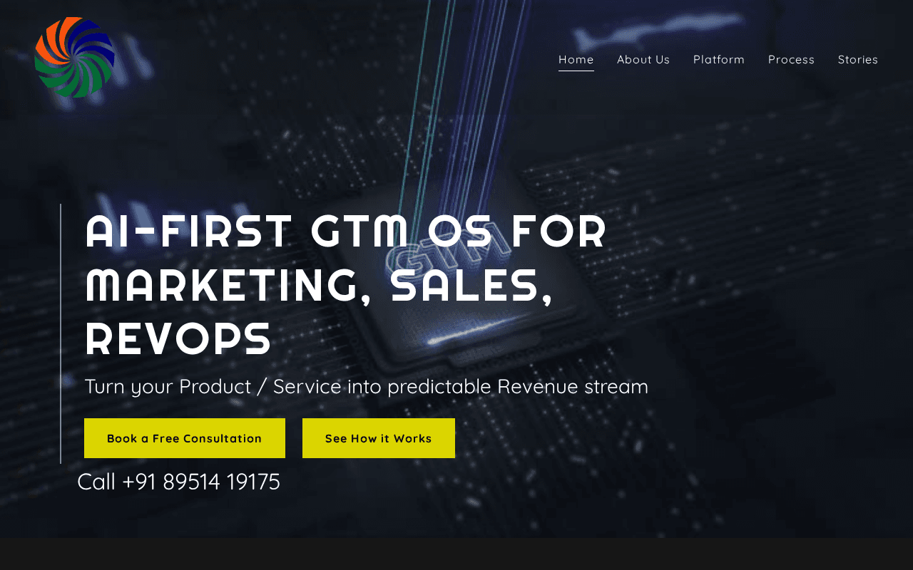 Screenshot of gtmco.ai