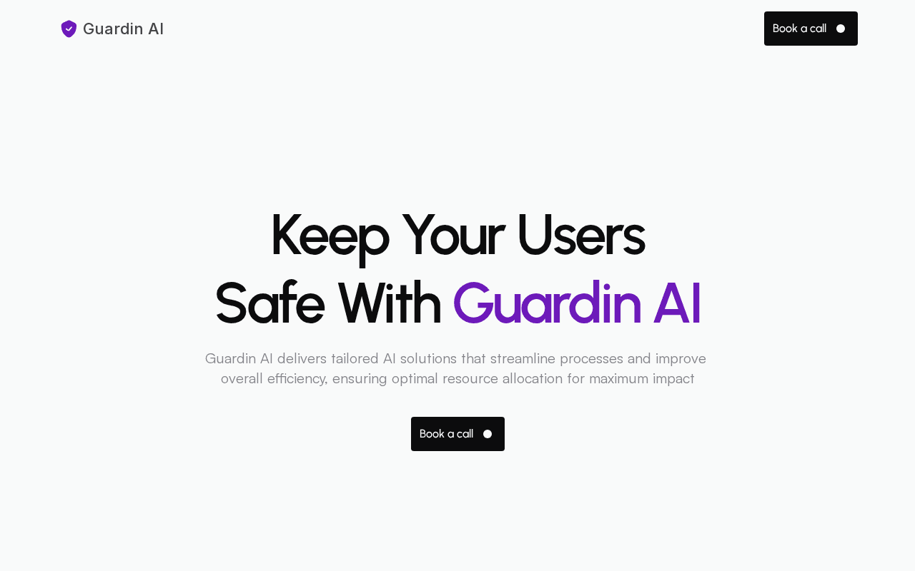 Screenshot of guardin.ai