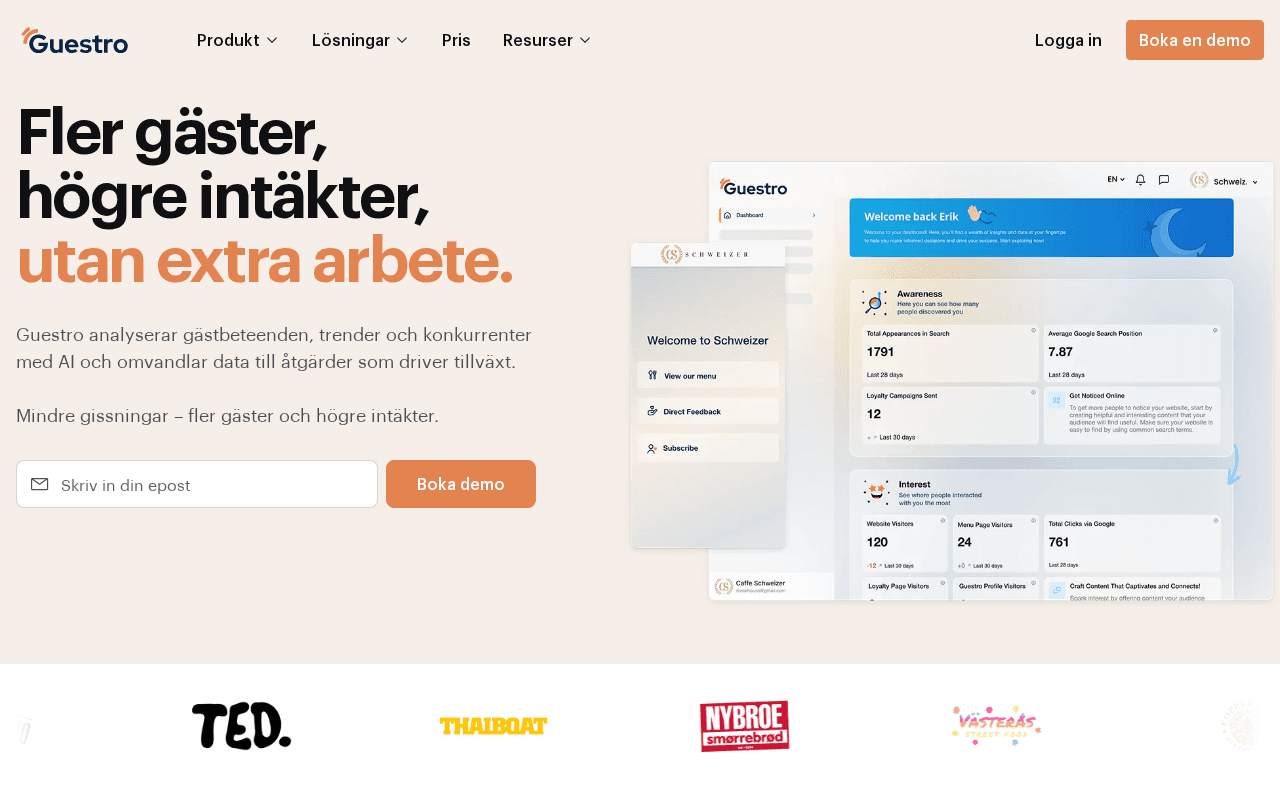 Screenshot of guestro.ai