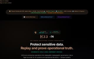 Screenshot of h33.ai