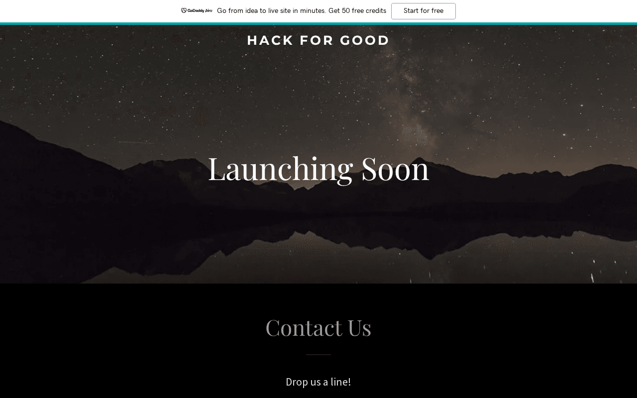 Screenshot of hack4good.ai