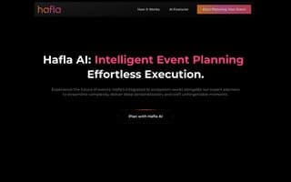Screenshot of hafla.ai