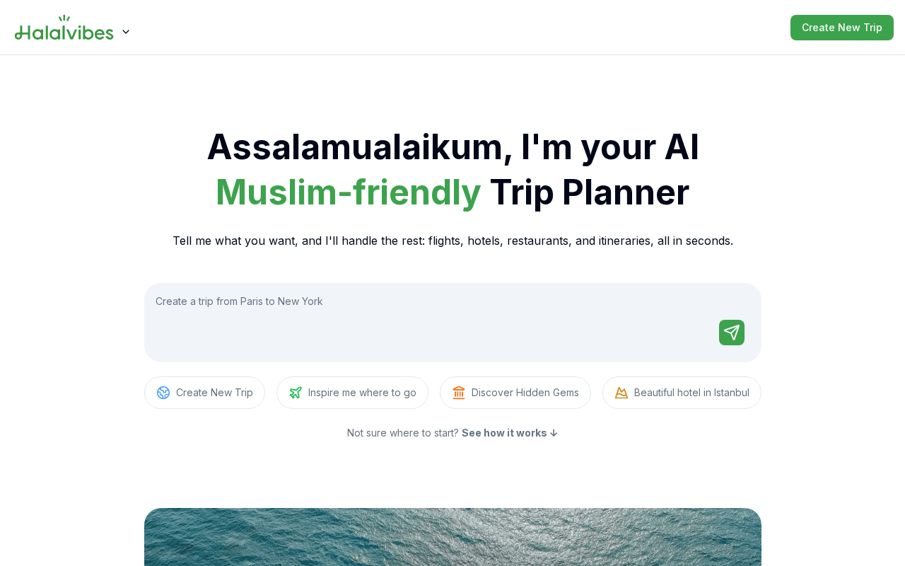 Screenshot of halalvibes.ai