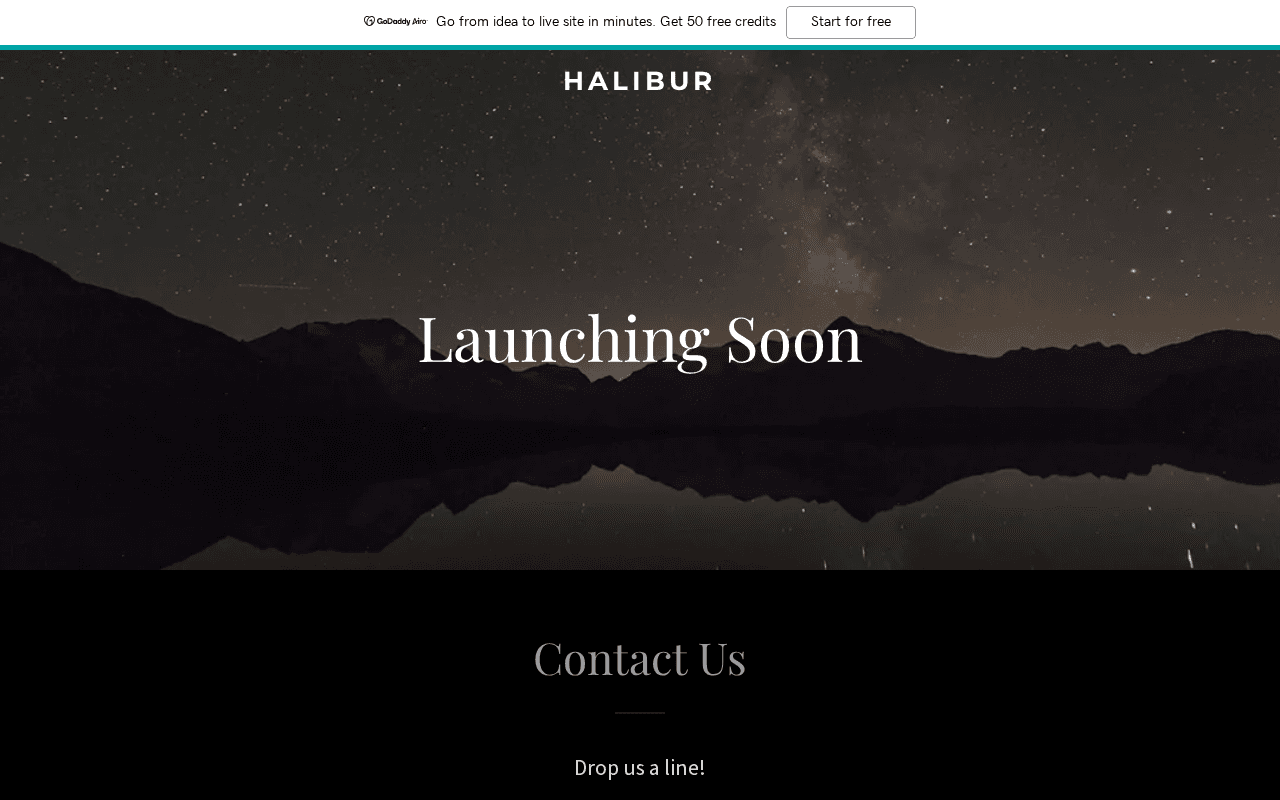 Screenshot of halibur.ai