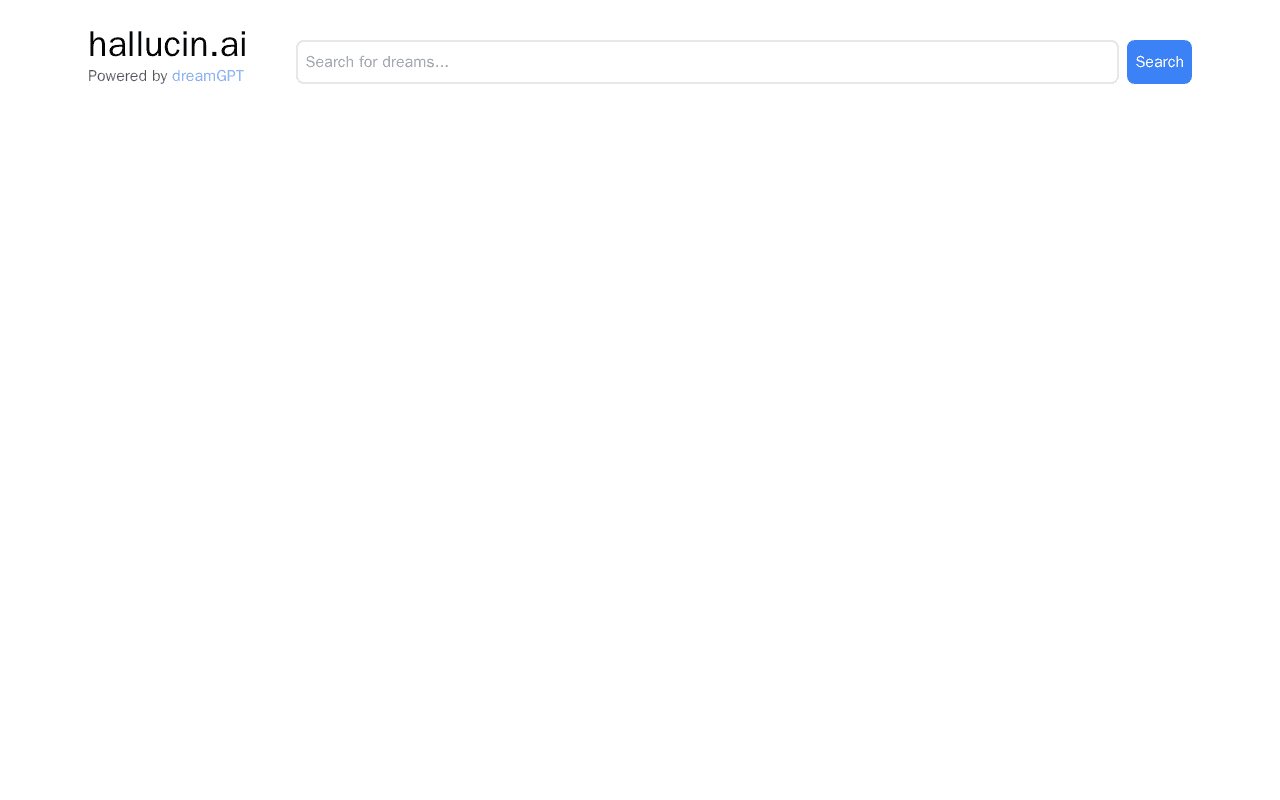 Screenshot of hallucin.ai