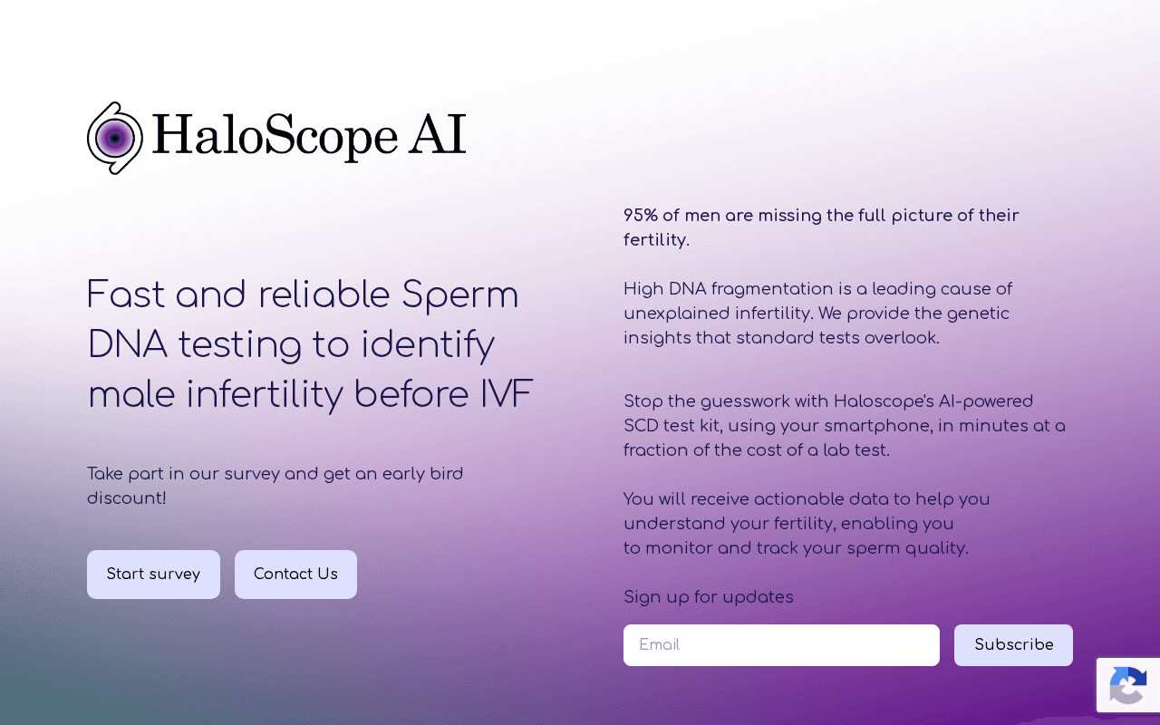 Screenshot of haloscope.ai
