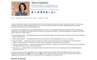 Screenshot of hannaneh.ai