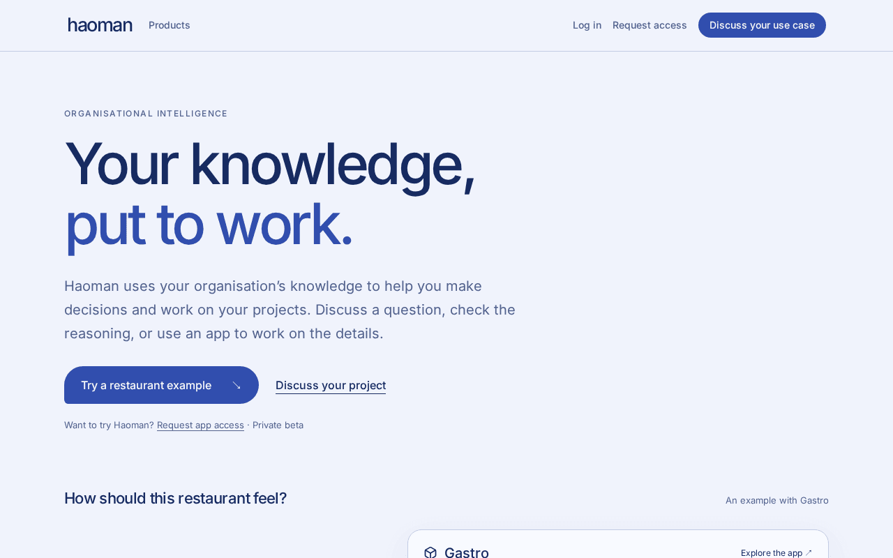 Screenshot of haoman.ai