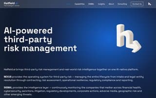 Screenshot of hatfield.ai