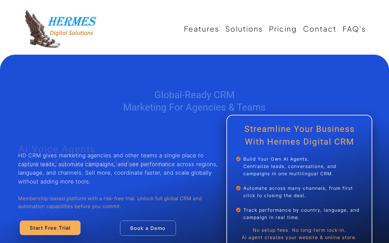 Screenshot of hdcrm.ai