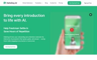 Screenshot of helloday.ai