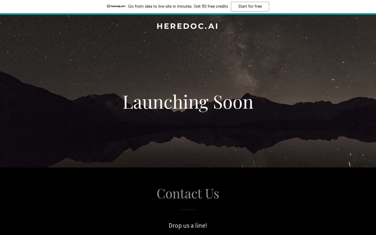 Screenshot of heredoc.ai