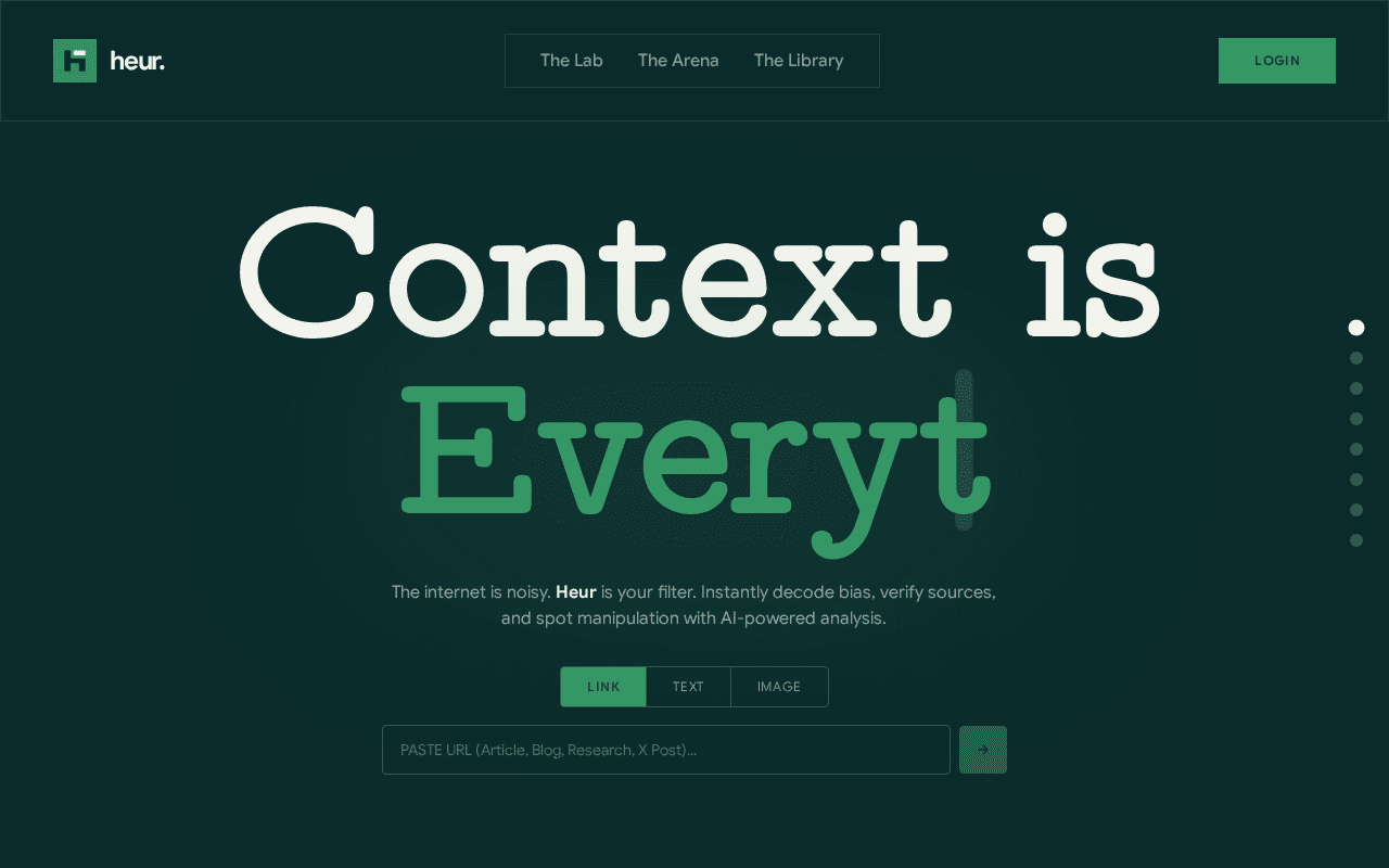 Screenshot of heur.ai