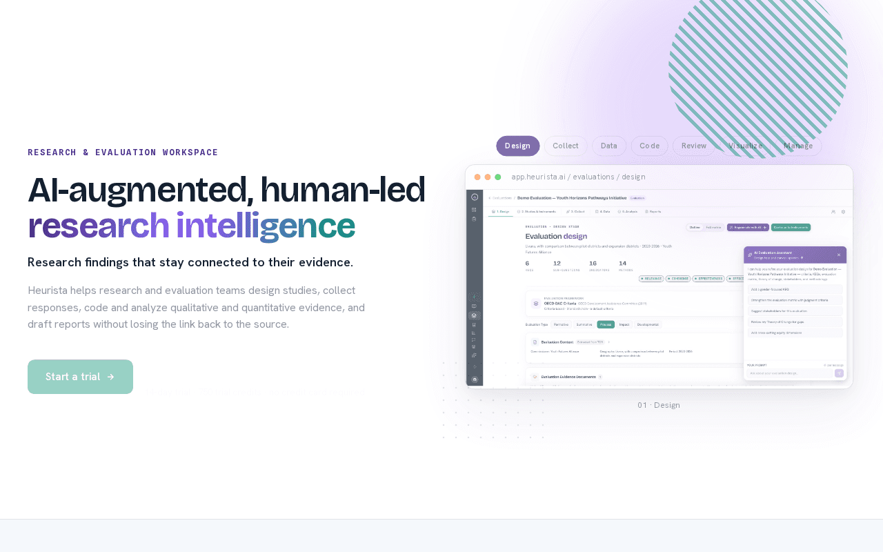 Screenshot of heurista.ai