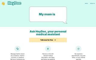 Screenshot of heydoc.ai