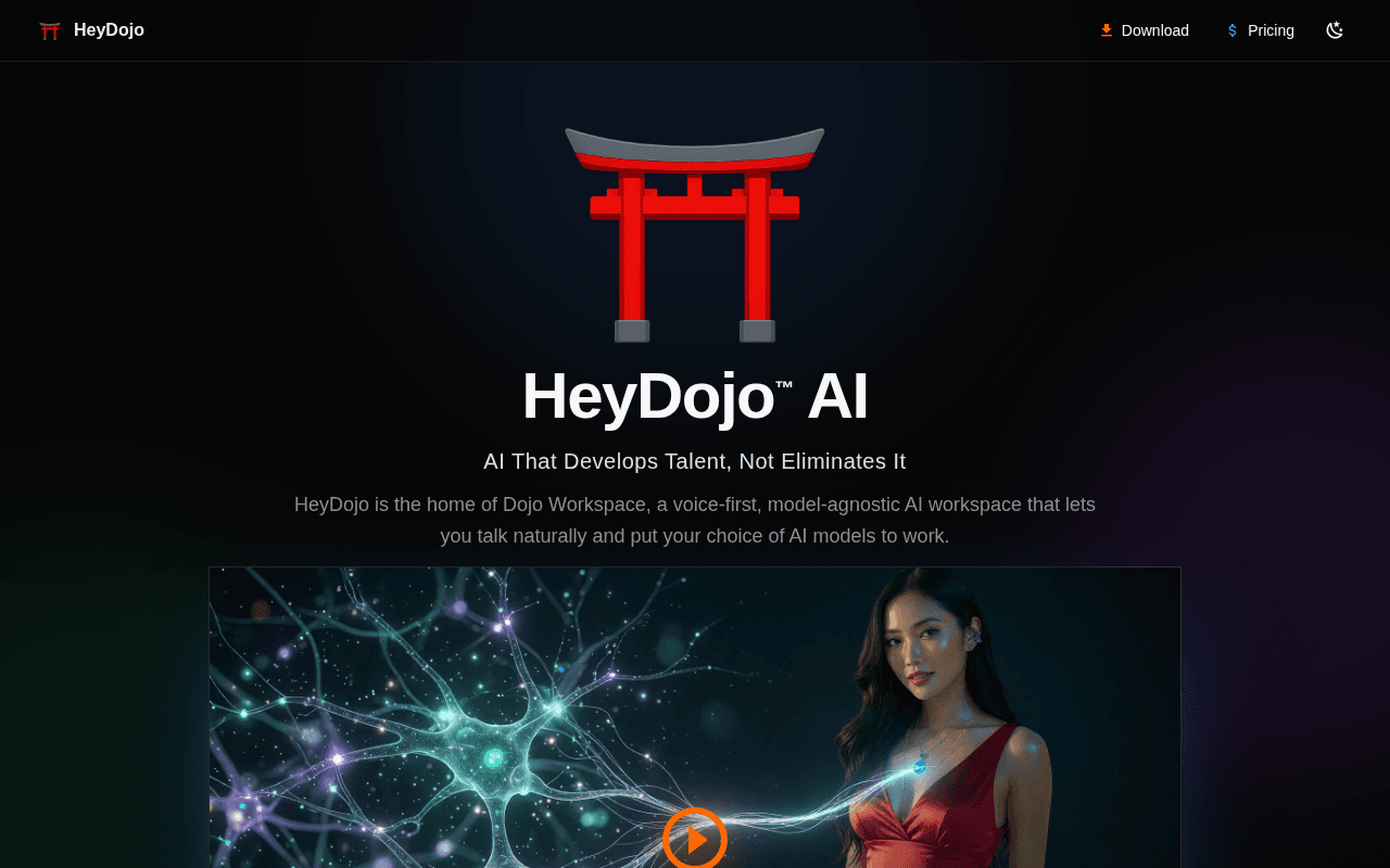 Screenshot of heydojo.ai