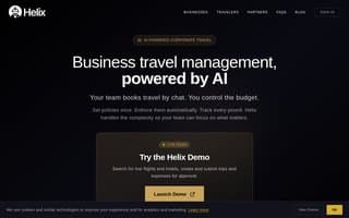 Screenshot of heyhelix.ai