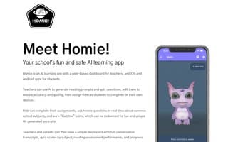 Screenshot of heyhomie.ai