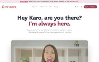Screenshot of heykaro.ai