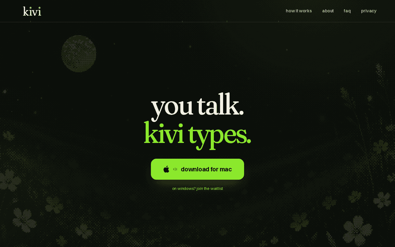 Screenshot of heykivi.ai