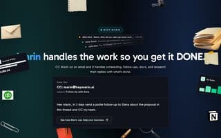 Screenshot of heymarin.ai