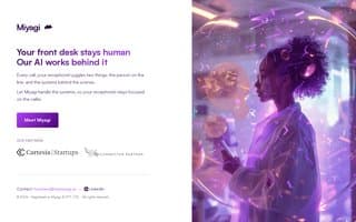 Screenshot of heymiyagi.ai