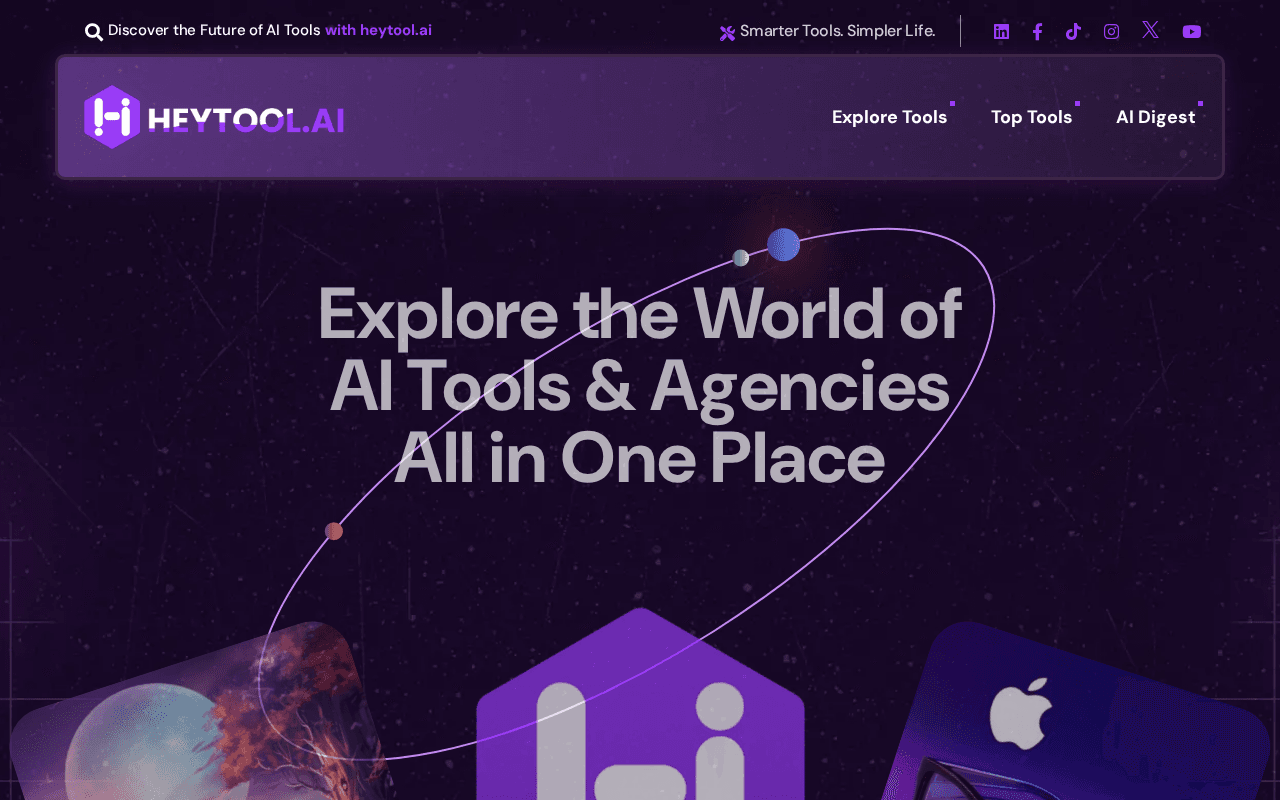 Screenshot of heytool.ai