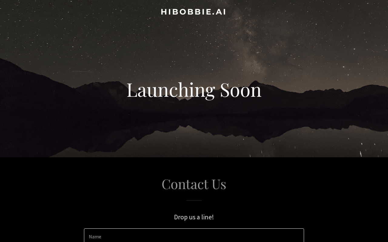 Screenshot of hibobbie.ai