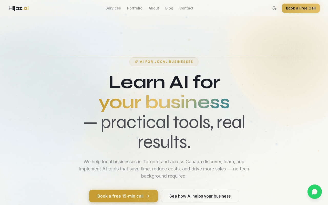 Screenshot of hijaz.ai