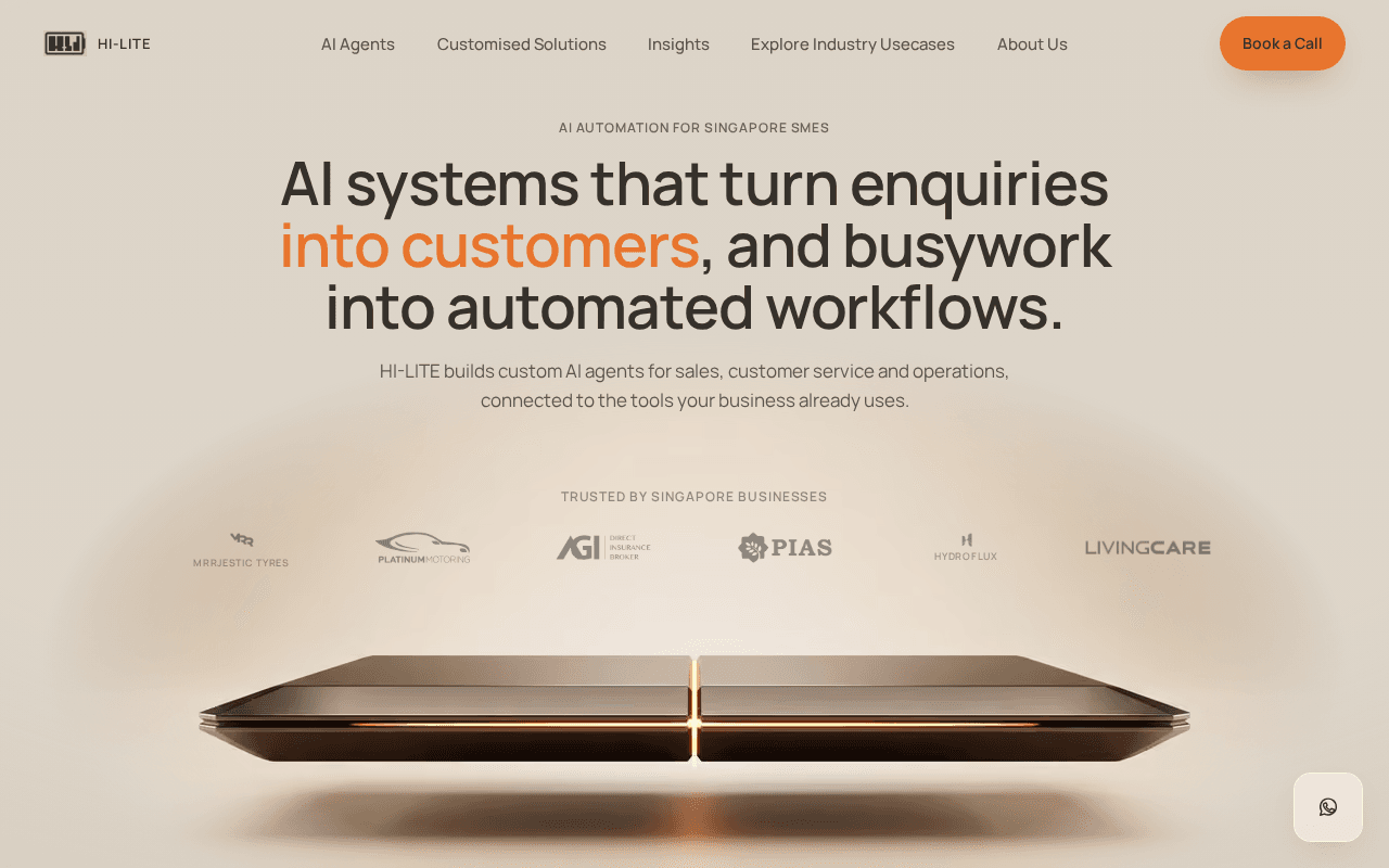 Screenshot of hilitedigi.ai