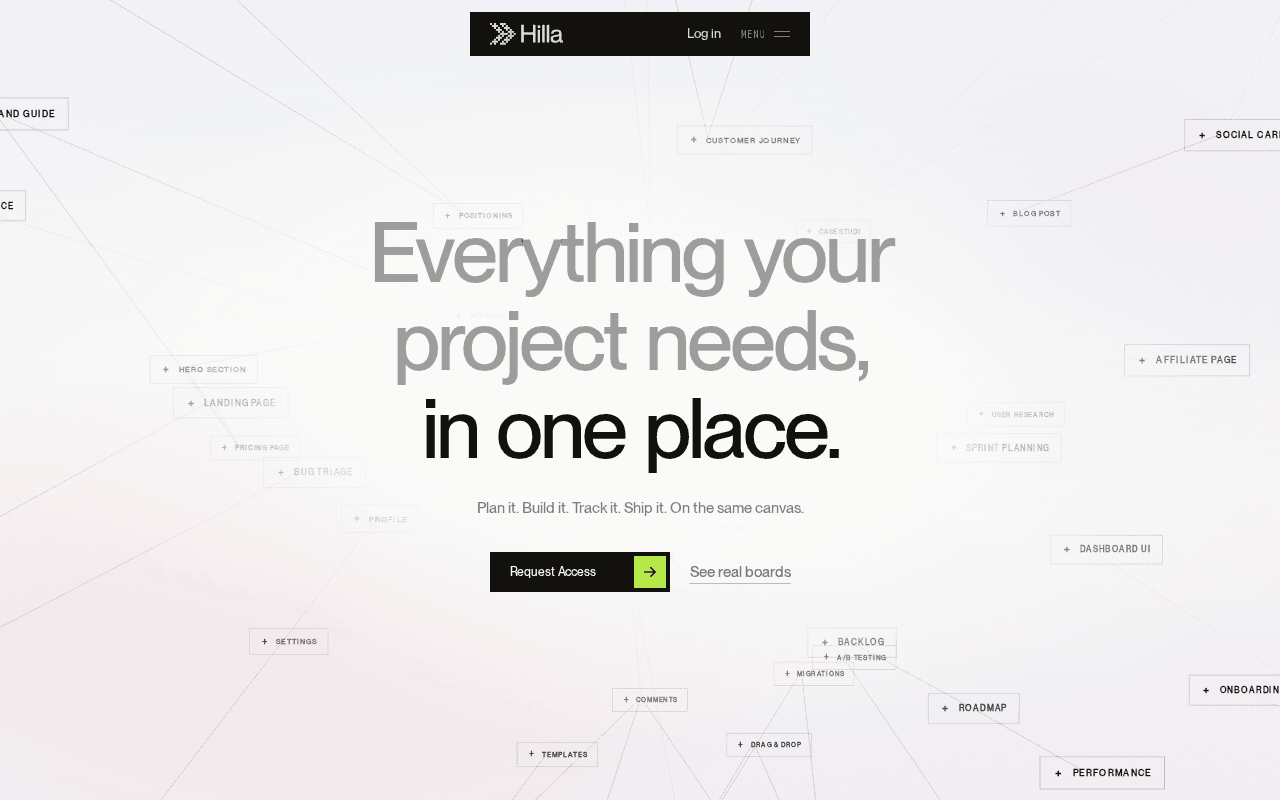 Screenshot of hilla.ai