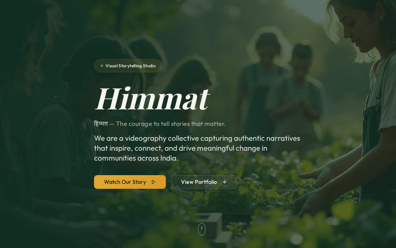 Screenshot of himmat.ai