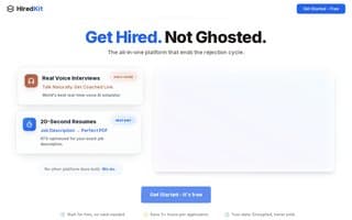 Screenshot of hiredkit.ai