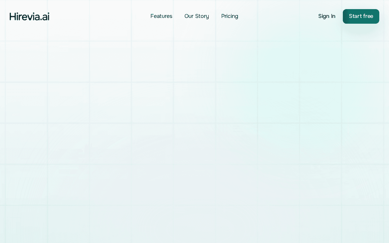 Screenshot of hirevia.ai