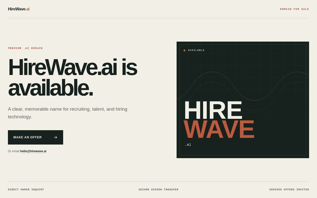 Screenshot of hirewave.ai