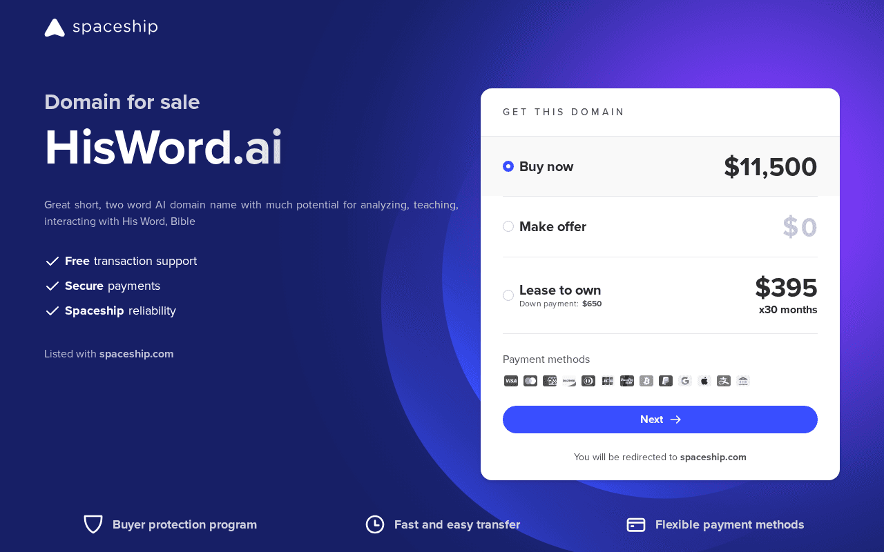 Screenshot of hisword.ai