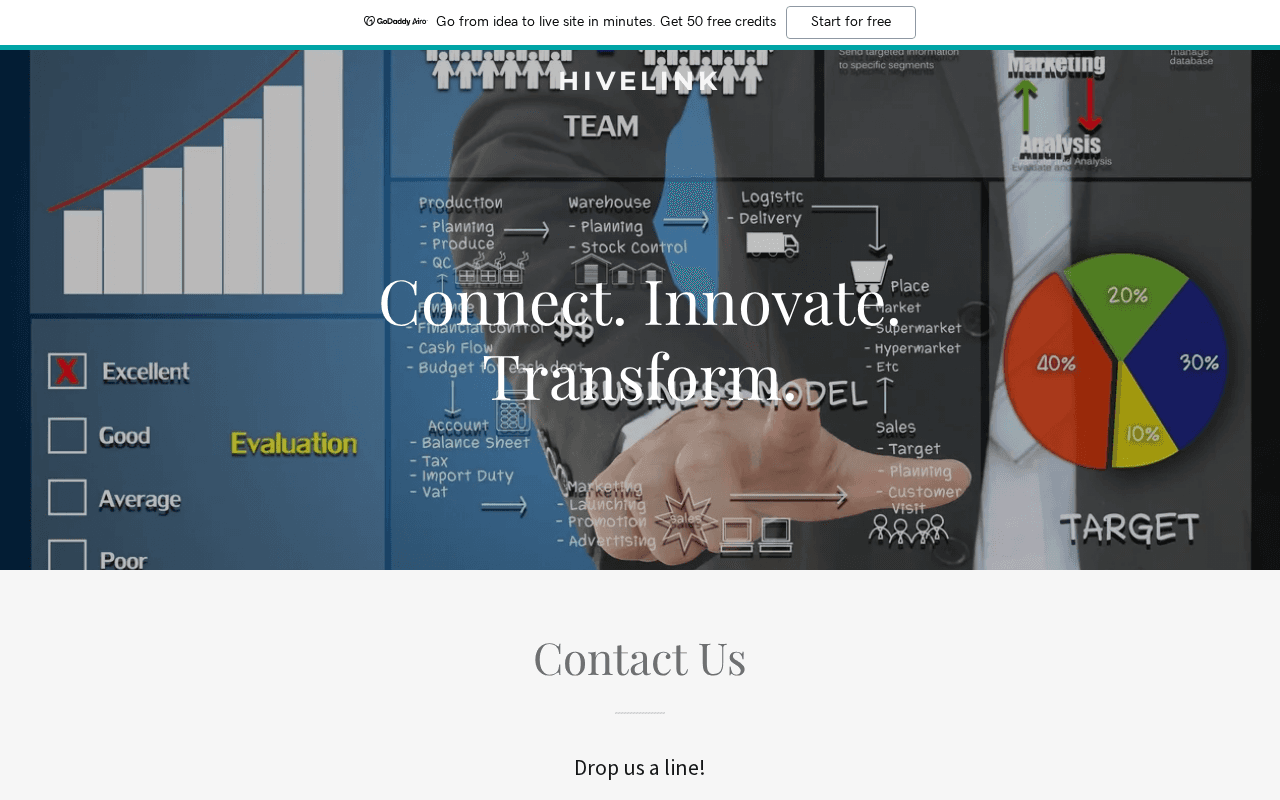 Screenshot of hivelink.ai