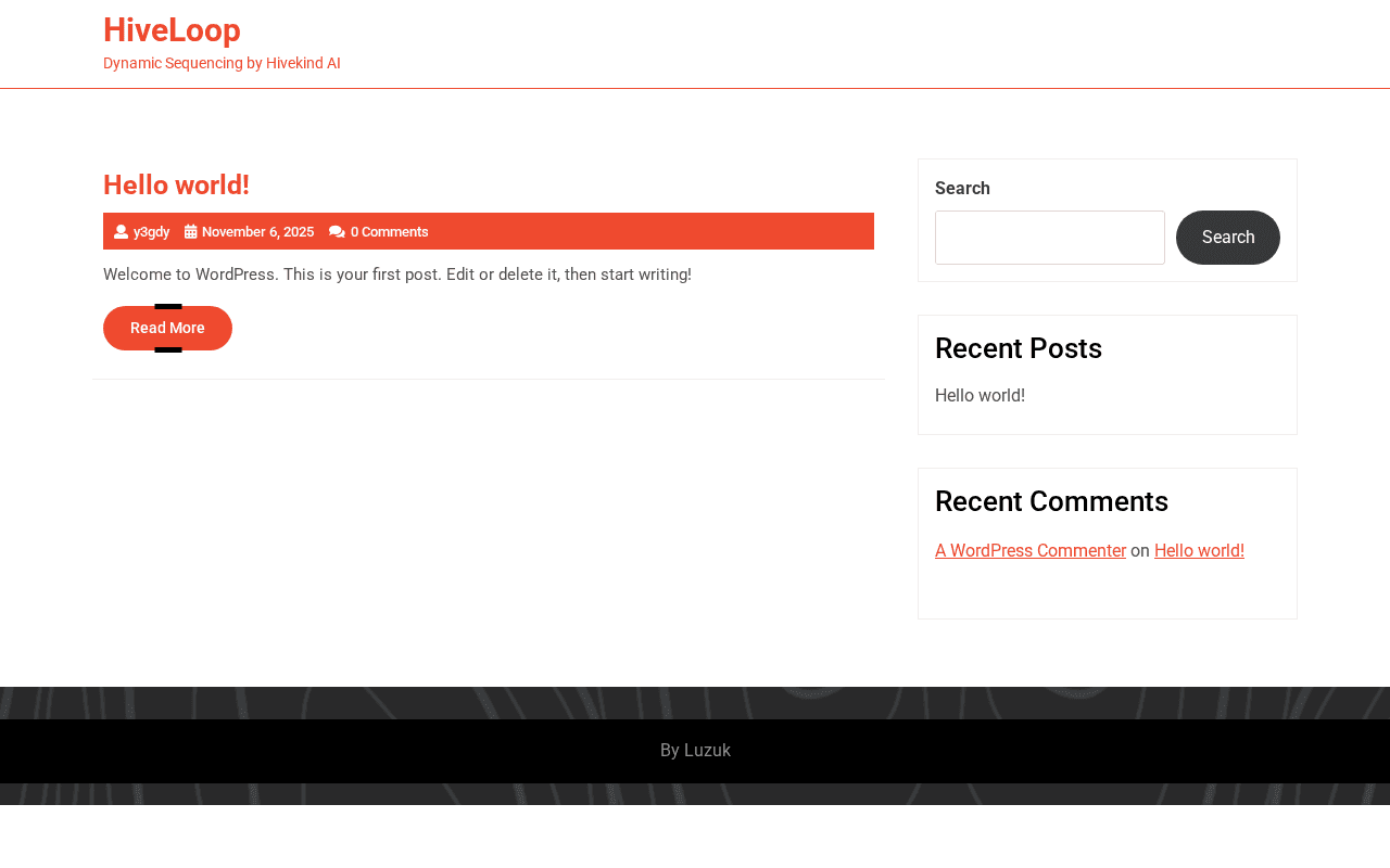 Screenshot of hiveloop.ai