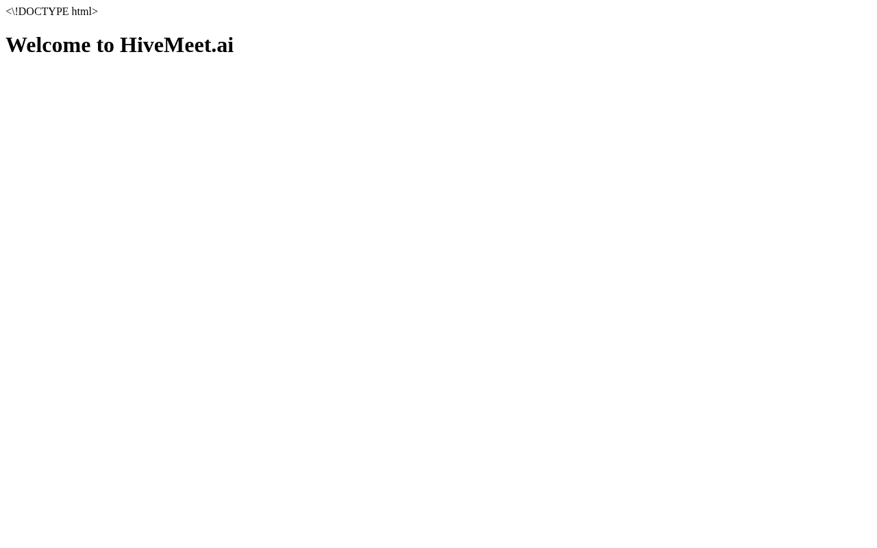 Screenshot of hivemeet.ai