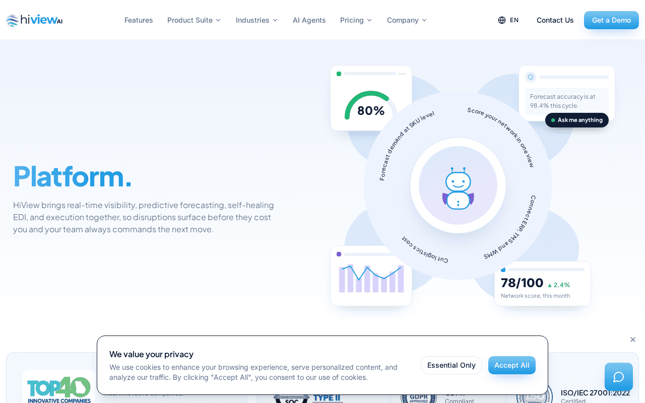 Screenshot of hiview.ai