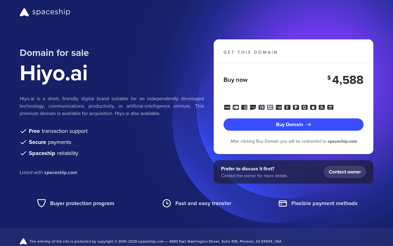 Screenshot of hiyo.ai
