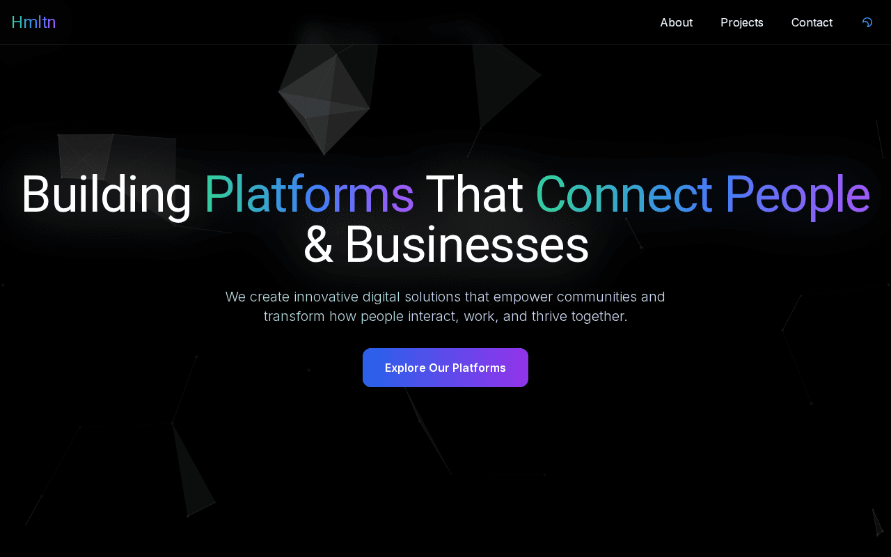 Screenshot of hmltn.ai