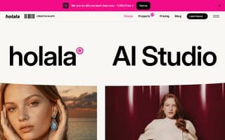 Screenshot of holala.ai