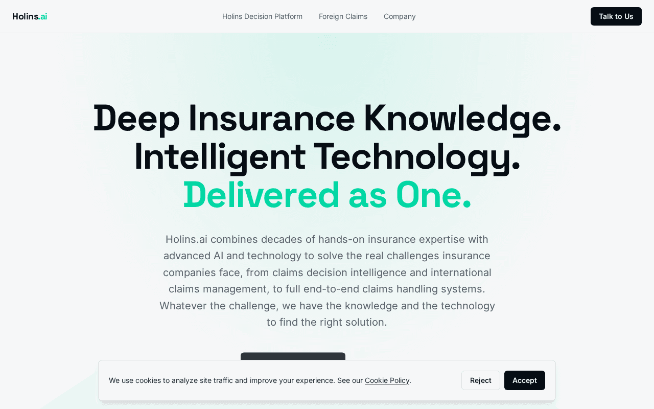 Screenshot of holins.ai